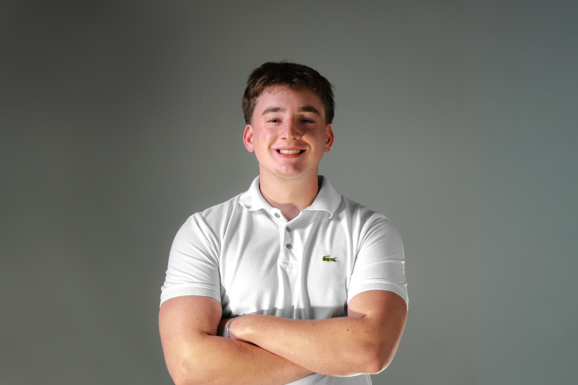 Founder of ZC Digital in a white polo shirt